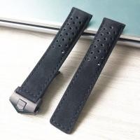 ราคา สายนาฬิกาหนังลูกวัวแท้20มม สายรัดข้อมือพอดีสำหรับ Tag Heuer AquaracerCarrera สายนาฬิกาโมนาโกสายรัดข้อมือ AQUARACER (10537503898)