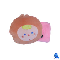 ราคา Moshi Moshi หมอนผ้าห่ม 006 S5 เด็กผู้หญิง เด็กผู้ชาย สีส้ม หมอนมีที่ซุกมือได้ หมอนนุ่มน่ากอด ได้ทั้งหมอนและผ้าห่ม (16622264044)