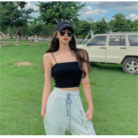 ราคา ส่งเร็วพิเศษ BA029 TARA Camisole เสื้อสายเดี่ยว สายฝอ เสื้อครอป เส้นสปาเก็ตตี้ เนื้อผ้านิ่ม ใส่สบาย ไม่ร้อน (13599716522)