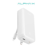 ราคา สินค้าใหม่ ALPHA X ALP20 05PD Powerbank 20000mAh Fast Charging PD20W สายเคเบิลในตัว I ประกันสินค้า 1 ปี (20480496855)
