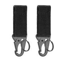 ราคา 2ชิ้นหัวเข็มขัดห้อยยุทธวิธี Molle ไนลอนสายรัด carabiner พวงกุญแจสามเหลี่ยมสำหรับการปีนเขากลางแจ้งอุปกรณ์เครื่องมือตั้งแคมป์ (21170909164)
