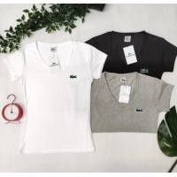 ราคา เสื้อยืดคอวี งานป้าย ฟรีไซส์ งานปัก เสื้อยืดคอวี ผ้านิ่มมาก เสื้อคอวี (11168925405)