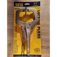 ราคา SOTA คีมล็อคตัวซี 11นิ้ว เหล็กเกรด CR V มีแผ่นรอง C CLAMP คีมล็อกตัวC คีมล็อกตัวซี คีมล็อค ตัวซี ส่งด่วน ส่งไว (11937246450)