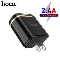 ราคา HOCO Original 5V 2 4A Dual USB Wall Charger Fast Charge สำหรับ iPhone 1211 Pro MaxSamsung Galaxy Note 10 Plusหมายเหตุ9 Xiaomi Android อะแดปเตอร์ดิจิตอลจอแสดงผล LED (9653020794)