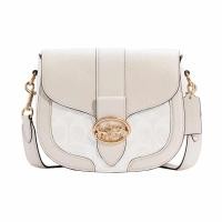 ราคา Coach outlet ของเเท้ กระเป๋าสะพายข้าง COACH GEORGIE SADDLE BAG (19784382591)