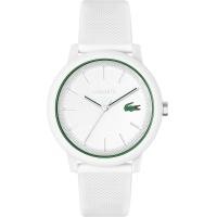 ราคา Lacoste 12 12 Mens Quartz Plastic and Silicone Strap Watch White (18241546222)