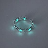 ราคา SIMPLIC เรืองแสงในที่มืด แหวนดาวเรืองแสง เงินสีเงิน เปิดโดยไม่มี แหวนปรับแสงได้ ประณีตประณีตประณีต รูปดาวห้าแฉก แหวนนิ้วมือเรืองแสง ฮิปสเตอร์ (20494573992)