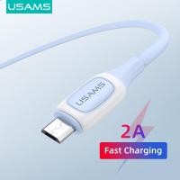 ราคา USAMS ไมโคร USB สายเคเบิลสำหรับ Android โทรศัพท์2 0A สายชาร์จ USB สายข้อมูล480Mbps การส่งข้อมูลสำหรับ Xiaomi Vivo Y11 Huawei Y7 Prime 2019 Oppo A5s F3 Plus Realme 5i Realme 3สายชาร์จ Samsung J7 Pro (1