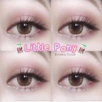 ราคา คอนแทคเลนส์ รุ่น Mini pony Little Pony สีเทา ตาล Gray Brown มีค่าสายตา 0 00 10 00 (16477715181)
