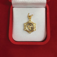 ราคา จี้กังหัน สีทอง ขนาด 1 5 x 1 5 cm ทองไมครอน ทองหุ้ม ทองปลอม ทองชุบ ฟรีถุงกำมะหยี่ (8021545866)