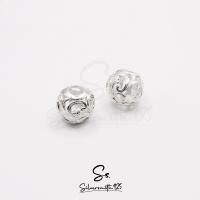 ราคา ลูกปัด ชาร์มเงินแท้ 92 5 ขนาด10มิล เม็ดบีทเงินแท้ ทรงกลมลายฉลุ สำหรับสร้อยข้อมือ สร้อยคอ สร้อยข้อเท้า (14618207256)