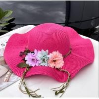 ราคา Hats Shop9 หมวกสานปีกกว้าง แต่งคาดดอกไม้ หมวกแฟชั่นหญิง สินค้าพร้อมส่ง C057 (19755959923)