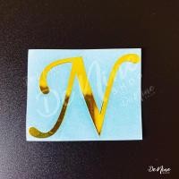 ราคา สติกเกอร์โลหะ สูง 2 5 5 ซม ตัวอักษรภาษาอังกฤษ ตัวใหญ่ A Z สติกเกอร์ตัวอักษร ตัวพิมพ์ใหญ่ (15211863526)