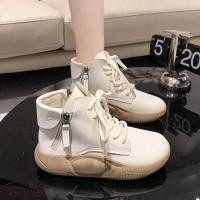 ราคา CANNUP high top รองเท้า รองเท้าผ้าใบ รองเท้าบูทหญิง baoji ขายส่ง ราคา สไตล์เกาหลี B22F00Q (19900739088)