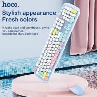 ราคา Hoco ชุดเมาส์คีย์บอร์ดไร้สายสีสันสดใสขนาด2 4กิกะเฮิร์ตซ์104คีย์ Windows มัลติมีเดียเต็มรูปแบบเมาส์เมาส์ชุดเมาส์พร้อมตัวรับสัญญาณ USB แล็ปท็อปสำหรับพีซีตั้งโต๊ะ (20043254937)
