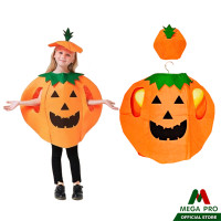 ราคา Megapro ชุดฟักทอง ชุดฮาโลวีน halloween เด็ก ชุดฟักทองพร้อมหมวก (20730288636)
