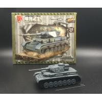 ราคา โมเดลรถถังสงครามโลก 4D Model Tank บล็อกโมเดลรถถังประกอบ (7472732595)