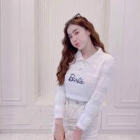 ราคา Sawa Store เสื้อครอป oversize Barbie girl แต่งลายริ้วขนเฟอร์ เสื้อขนเฟอร์ (19613808930)