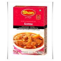 ราคา เครื่องเทศปรุงสำเร็จสำหรับแกงกะหรี่เนื้อ Korma Masala Shan 50 กรัม Grams (18406277307)