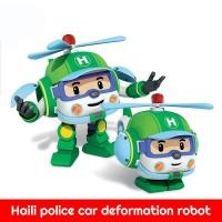ราคา Haitai หุ่นยนต์ของเล่น Robocar Poli หม้อแปลงดึงกลับหุ่นยนต์รถเด็กของเล่น Roboค็ Poli รูปการกระทำสำหรับเด็ก (11810584264)