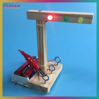 ราคา Galaa ไฟจราจรไม้ขนาดเล็กของเล่น DIY ทดลองวิทยาศาสตร์สำหรับเด็กชุดของเล่น (19904094833)