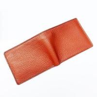ราคา กระเป๋าหนังนิ่ม เย็บมือทั้งใบ เหมาะมือ US Style Wallet กระเป๋าสตางค์หนังวัว ทั้งภายนอก ภายใน สีน้ำตาล เป็นหนังวัวแท้ (15318887767)