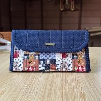 ราคา P016 กระเป๋าสตางค์ใบยาว5ช่อง แฮนด์เมด ใส่สตางค์ใบยาว ใส่มือถือ6 5 ได้ ใส่โทรศัพท์ (19784119594)