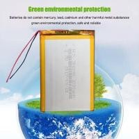 ราคา 3 7V 3000mah 306090 แบตเตอรี่ลิเธียมโพลิเมอร์แบบชาร์จไฟได้สำหรับแท็บเล็ตโทรศัพท์มือถือบลูทูธชุดหูฟัง MP3 MP4 MP5 GPS PSP MID (9362553064)