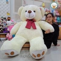 ราคา ตุ๊กตาหมี ตุ๊กตาหมีเท้าจุด ตุ๊กตาหมีตัวใหญ่ หมีอ้วน ขนาด 180 cm วัดท่านั่ง (17506391149)