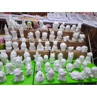 ราคา เซต 15 ตัว ตุ๊กตาปูนปั้น ขนาด 3 5 นิ้ว ปูนแห้ง เนื้อเนียน สำหรับฝึกศิลปะ (21247827533)