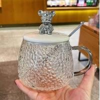 ราคา แก้วเซ็ต3ชิ้น แก้วทนความร้อน แก้วใส ฝาหมีปิด ช้อนคน แก้วเซ็ต แก้วชากาแฟ แก้วใส่ซีเรียล (21018515788)