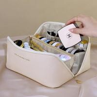 ราคา กระเป๋าเครื่องสําอาง หนัง PU กันน้ํา กระเป๋าใส่เครื่องสำอาง 5 ช่อง กระเป๋าจัดระเบียบ ทรงหมอน พกพาสะดวก จุของได้เยอะ (20055847995)