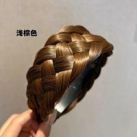 ราคา วิกผมใหม่สายคาดผมลายสก๊อตถักเปียเตารีดไฟฟ้าถักหนาวงกลมผู้หญิงฤดูร้อนผ้าพันหัวกิ๊ฟติดผมห้าเส้นของถักเปียปลอมที่มีปากกว้างหนาแฮนด์เมดก้างปลาถักเปียผ้าโพกศีรษะแฟชั่น (19530559963)