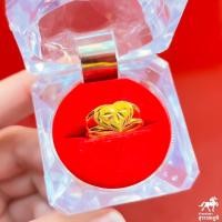 ราคา แหวนทองครึ่งสลึง ลายหัวใจก้านคู่ น้ำหนัก 1 9 กรัม ทองคำแท้ 96 5 มีใบรับประกัน (4679992464)