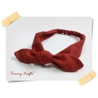 ราคา ผ้าคาดผมแบบผูกโบ ผ้าคอตตอน สีพื้น ดำ ขาว กรมท่า น้ำตาลเข้ม ครีม แดงเลือดนก ที่คาดผม แฮนด์เมด Solid Color black off white navy blue brown light brown red cotton Headbands (7135354685)