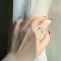 ราคา Luna olive leaf ring แหวนใบมะกอก งานชุบทองคำขาว เพชร CZ มีไซซ์ข้อ นิ้วก้อย และไซซ์ปกติ (16300688379)