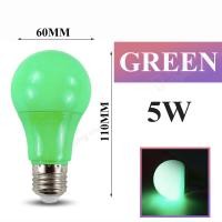 ราคา หลอดไฟ A50 LED BULBแบบสี หลอดไฟสี หลอดสี 5w ขั้วเกลียว E27 6สี หลอดปิงปอง สีแดง สีเขียว สีน้ำเงิน สีเหลือง หลอดประหยัดไฟ (16232919731)