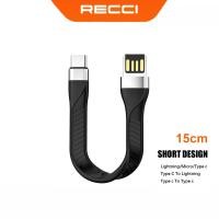 ราคา สายชาร์จสั้น RECCI 15cm สายชาร์จ Fast Charge สายชาร์จไอโฟน iPhone lightning Type c Micro usb สายข้อมูล (11042189358)