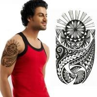 ราคา ชุดสักลายสติกเกอร์รอยสักสำหรับผู้ชายผู้หญิงแขนเต็มเสื้อคลุมยาวแต่งลายรอยสักชั่วคราวแขนมังกรตะวันออกบัวจัดส่งรวดเร็ว (19957221637)