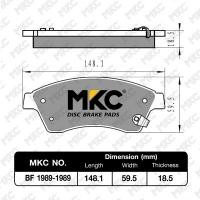 ราคา ผ้าเบรคหน้า หลัง CHEVROLET CRUZE เชฟโรเลตครูซ 1 61 8 ปี 2010 2019 ผ้าเบรค MKC (12863872604)