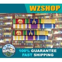 ราคา แพรแถบย่อพร้อมตัวติดเครื่องราช ประดับชุดข้าราชการ แบบ 2 แถว (9023351724)