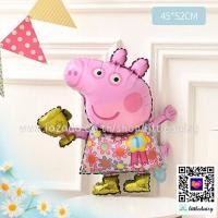 ราคา ส่งไว ลูกโป่งเปปป้าพิก ฟอยล์ Peppa pig ลูกโป่งหมู ตกแต่งปาร์ตี้ วันเกิด (10571763790)