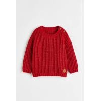 ราคา H M ไหมพรมกันหนาวสีแดงสุดคิ้วท์ Size 6 9m9 12m12 18m (17651573128)