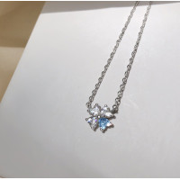 ราคา COCOJEWELRY สร้อยคอเพชรเพทายรูปหัวใจแบบสี่จี้รูปใบโคลเวอร์ประดับเพชรแวววาว (17205683245)