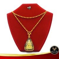 ราคา สร้อยคอทอง ลายลูกบอล สลับพ่นทราย พร้อมจี้พระพุทธชินราช น้ำหนัก 2 สลึง ยาว 18 นิ้ว งานเคลือบแก้ว ชุบเศษทองเยาวราช ชุบทอง100 แถมฟรีตลับทอง (4854742681)