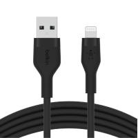 ราคา Belkin สายชาร์จไอโฟน Flex USB to Lightning มี MFi ถ่ายโอนข้อมูลได้ เทคโนโลยีซิลิโคลนทนเพิ่มขึ้น 25 เท่า สำหรับ iPad iPhone 5 ขึ้นไป รองรับ Car Play รุ่น CAA008 (10249937527)