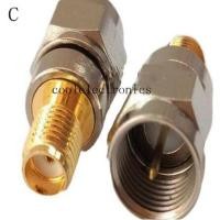 ราคา 2pcs SMA Male Female to F Type Male Female straight RF Coaxial Cable Connector Adapter (6097536876)