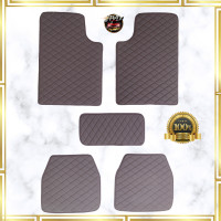 ราคา พรมปูพื้นรถยนต์5ชิ้น พรมหนัง ปูพื้น5D พรมปูพื้นรถยนต์VIP งานฟรีไซส์ ใช้ได้กับรถทุกชนิด (11293464947)
