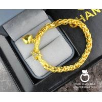 ราคา สร้อยข้อมือ B151 หนัก 1 บาท ลายถักเปีย ทองเคลือบแก้ว ทองชุบ ทองสวย สร้อยข้อมือ (13120608771)