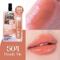 ราคา ยกกล่อง x 6 ซอง Nami ลิปกลอส Make Up Pro Seoul Shine Me Glossy Lasting Tint 2 กรัม (21056915126)